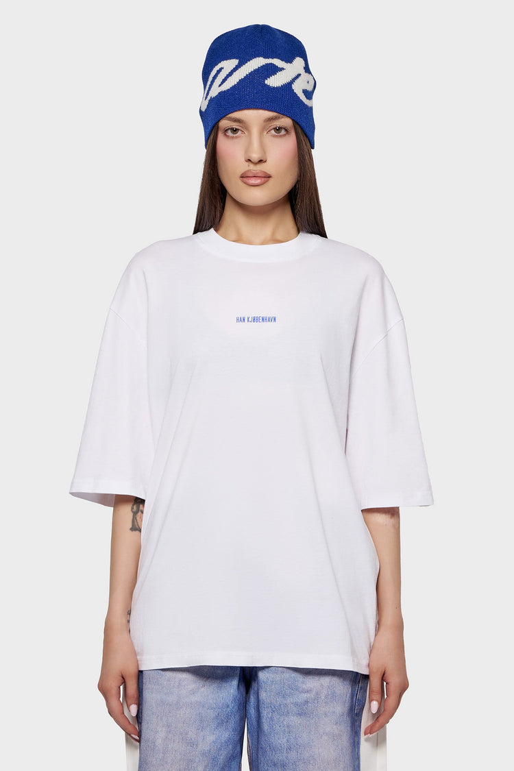 damskie#@Koszulka MONOGRAM OVERSIZED TEE biała