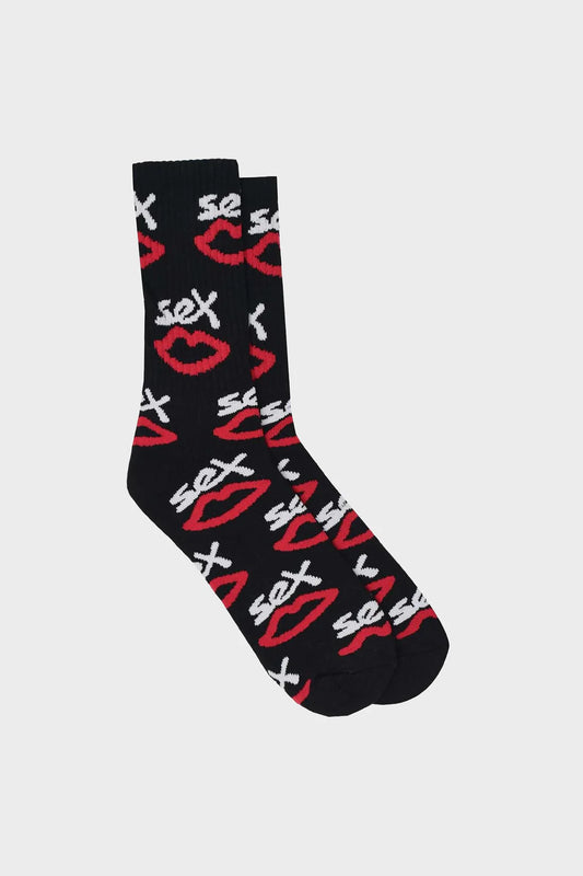 Skarpety SEX AOP LOGO czarne