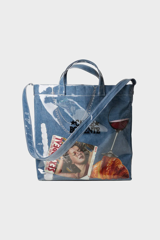 CARNE'S ESSENTIALS blue handbag