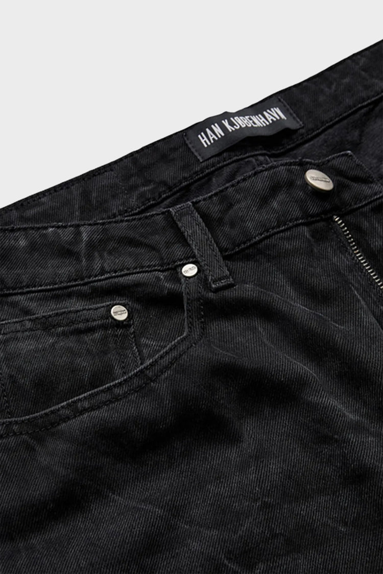 BAGGY DENIM JEANS black