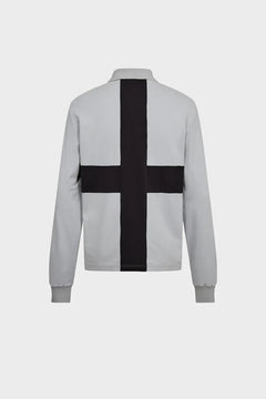 Longsleeve DISTRIKT POLO LS szare