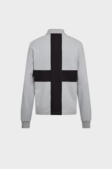 Longsleeve DISTRIKT POLO LS szare Han Kjøbenhavn