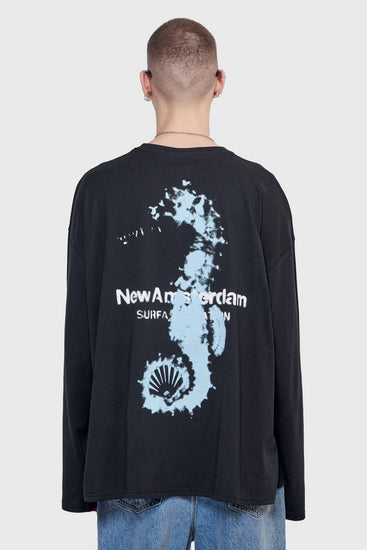 meskie#@Longsleeve SEAHORSE LONGSLEEVE czarny
