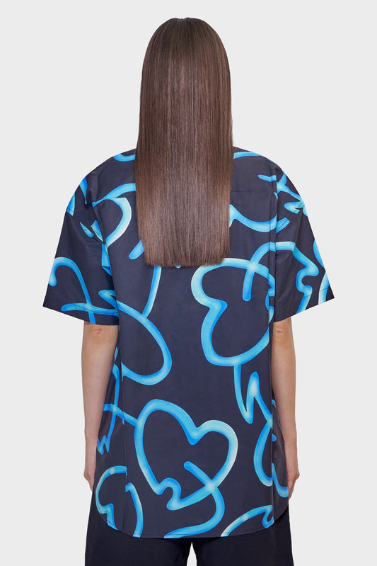 damskie#@Koszula LOVER SHIRT SHORTSLEEVES czarna