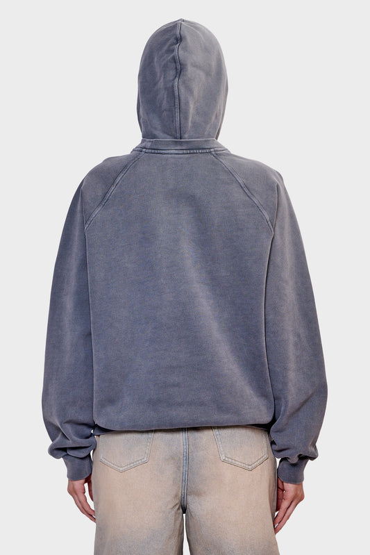damskie#@Bluza DOUBLE HOODIE szara