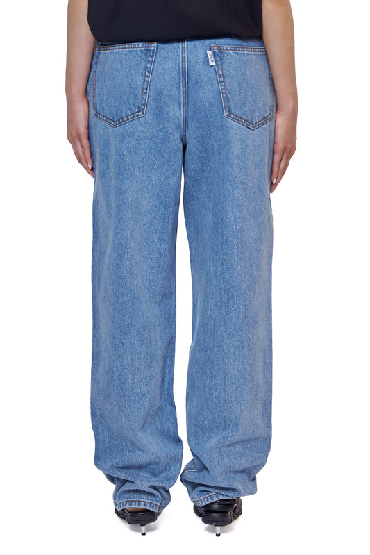 damskie#@Spodnie 252 DENIM/STONE WASH granatowe