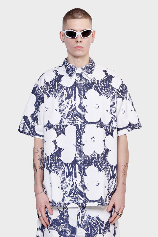meskie#@Koszula ANDY WARHOL DENIM SHIRT biała