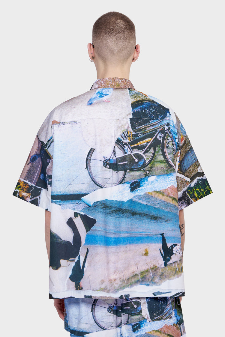 meskie#@Koszula WIJK SHIRT MEMORY lane print