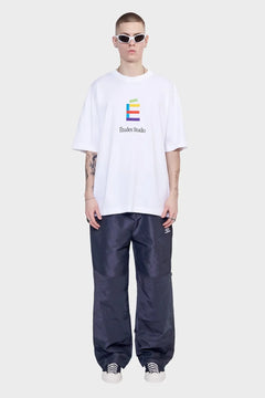Koszulka RELAX T-SHIRT RAINBOW E biała