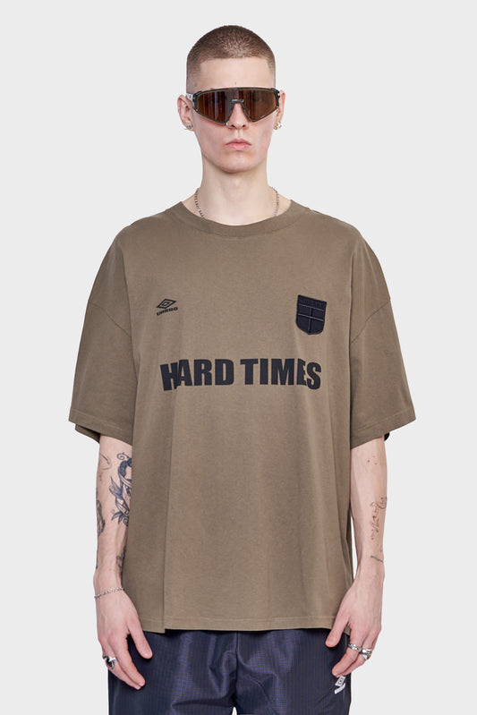 meskie#@Koszulka HARD TIMES zielona