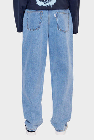meskie#@Spodnie 252 DENIM/STONE WASH granatowe