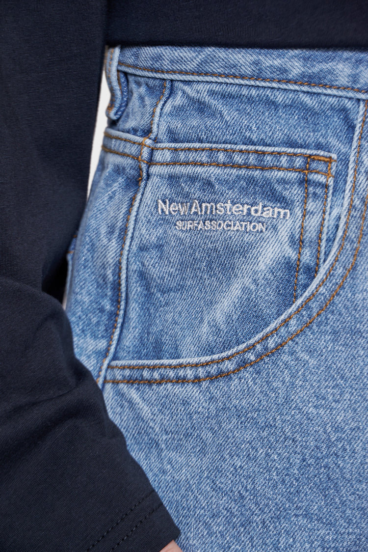 Spodnie 252 DENIM/STONE WASH granatowe