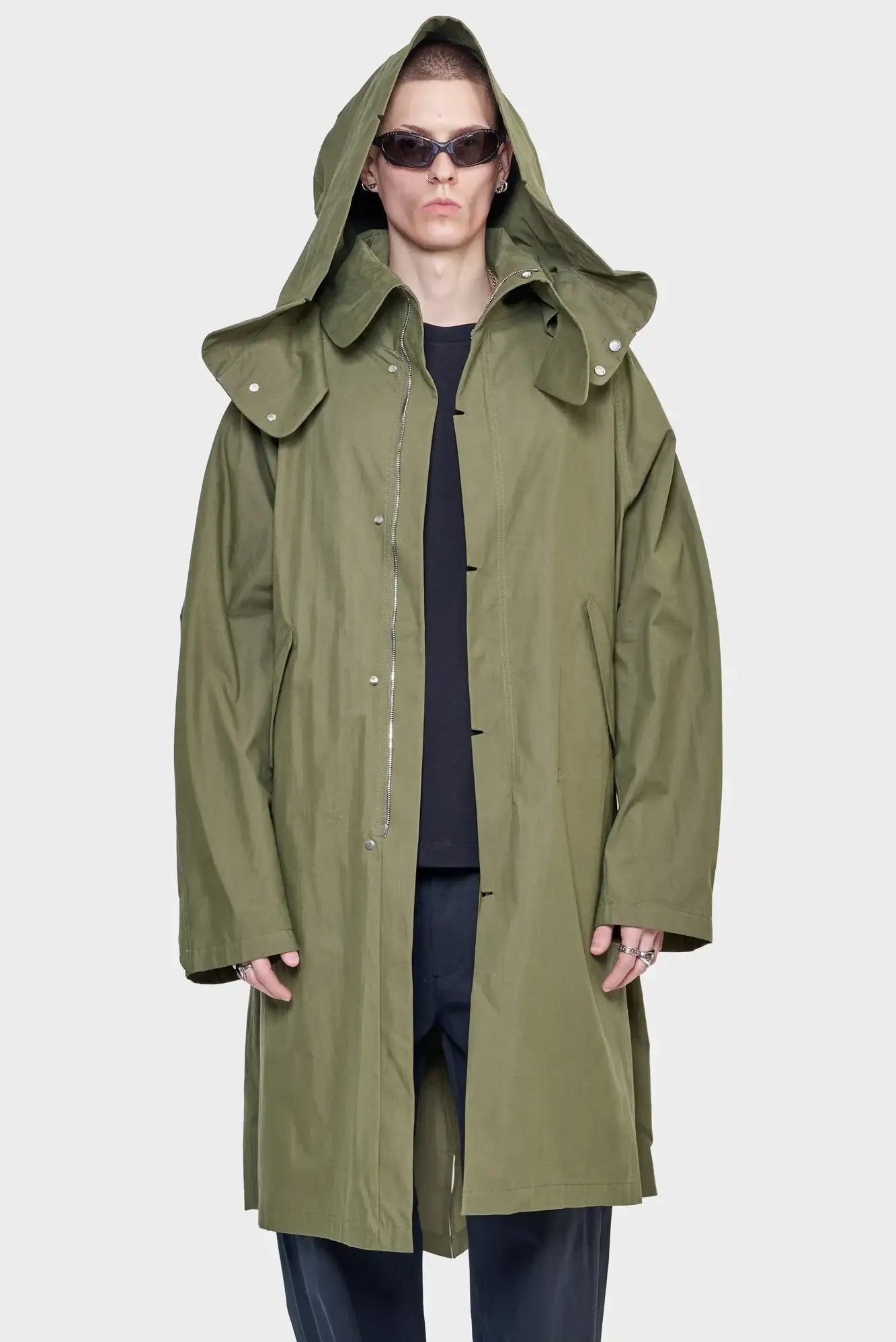meskie#@Kurtka PARKA CENTER zielona