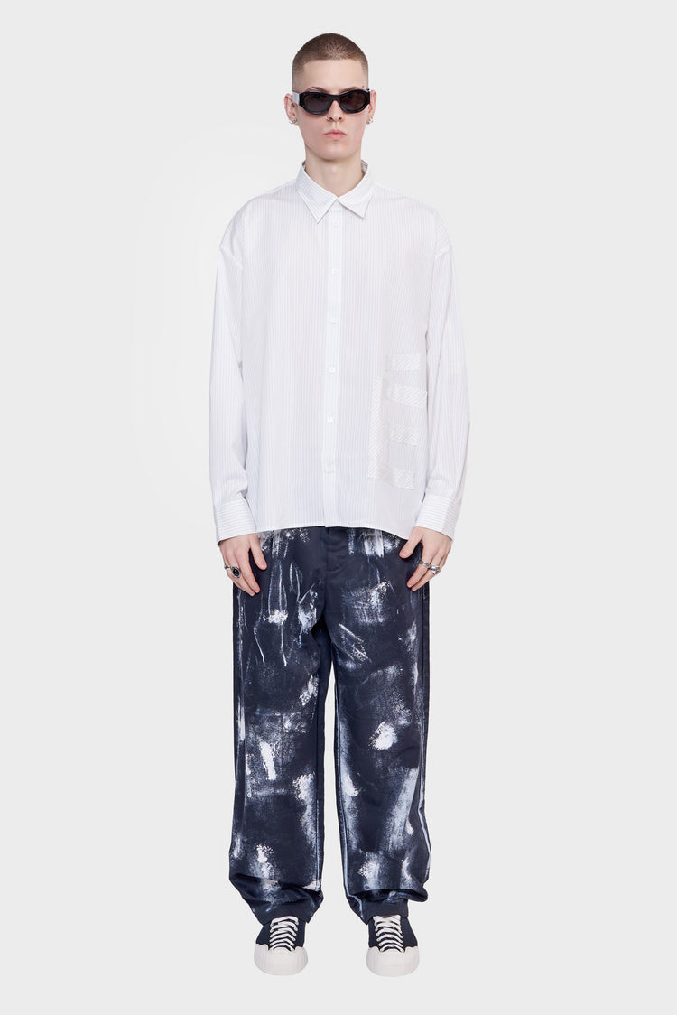 Spodnie REWORKED TROUSER/PAINTED print