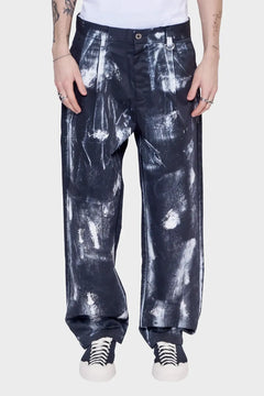 Spodnie REWORKED TROUSER/PAINTED print