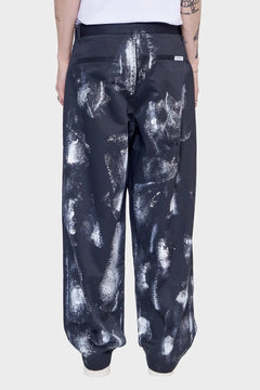 Spodnie REWORKED TROUSER/PAINTED print