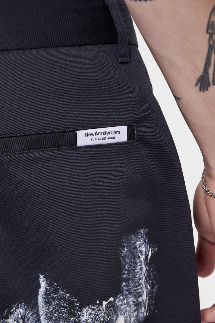 Spodnie REWORKED TROUSER/PAINTED print
