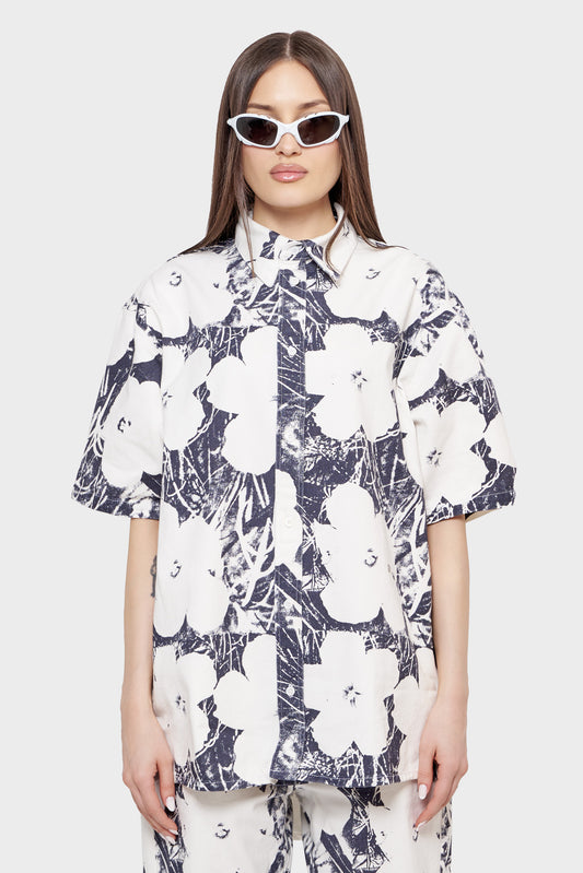 damskie#@Koszula ANDY WARHOL DENIM SHIRT biała