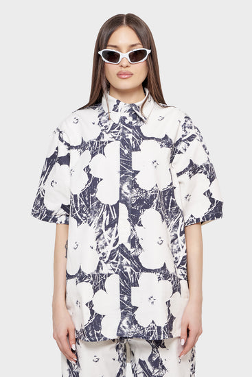 damskie#@Koszula ANDY WARHOL DENIM SHIRT biała