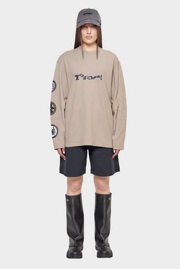 damskie#@Longsleeve DIVISION beżowy