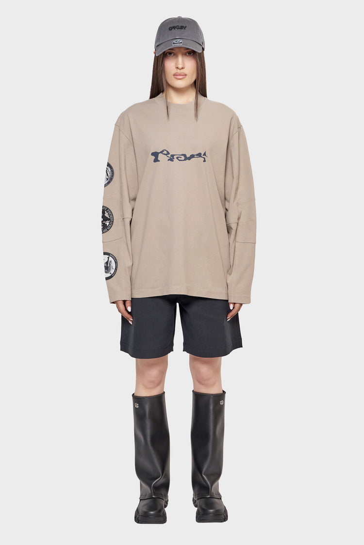 damskie#@Longsleeve DIVISION beżowy
