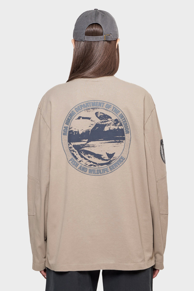 damskie#@Longsleeve DIVISION beżowy