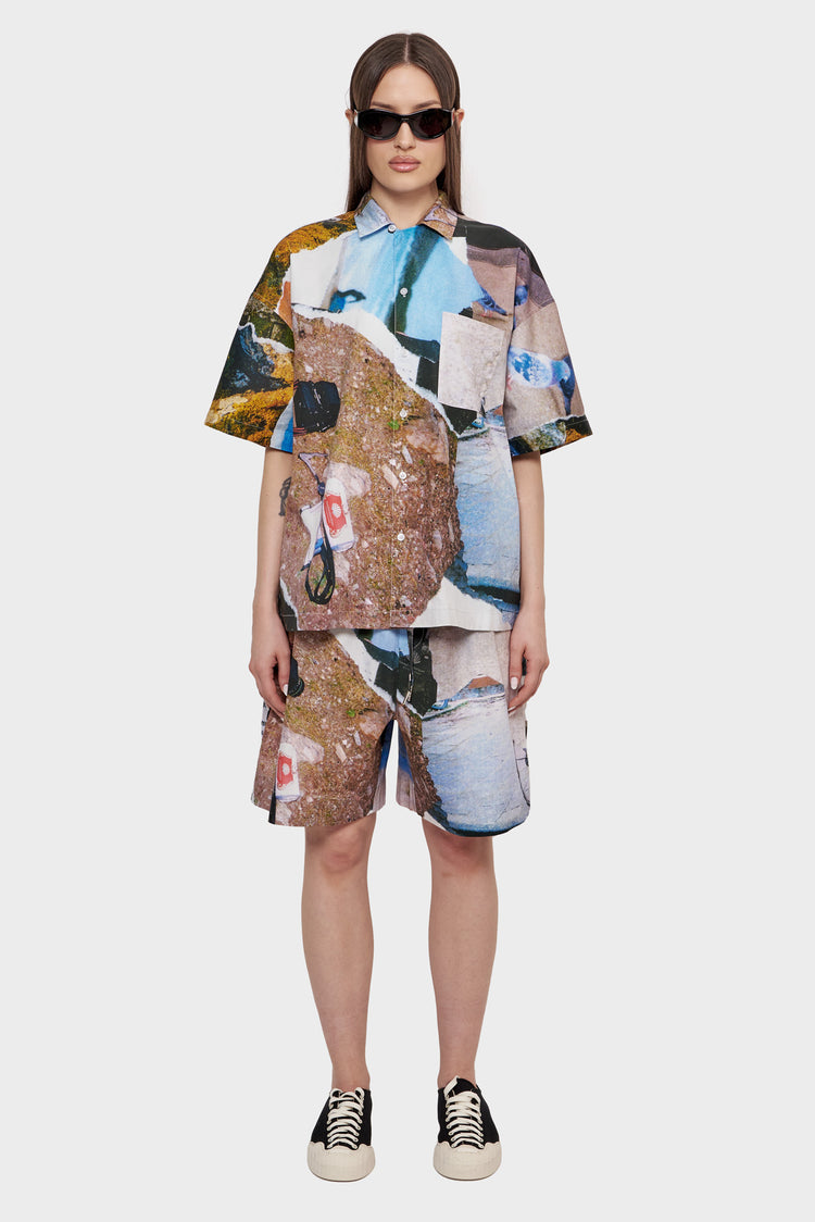 damskie#@Koszula WIJK SHIRT MEMORY lane print