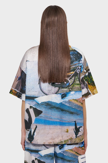 damskie#@Koszula WIJK SHIRT MEMORY lane print