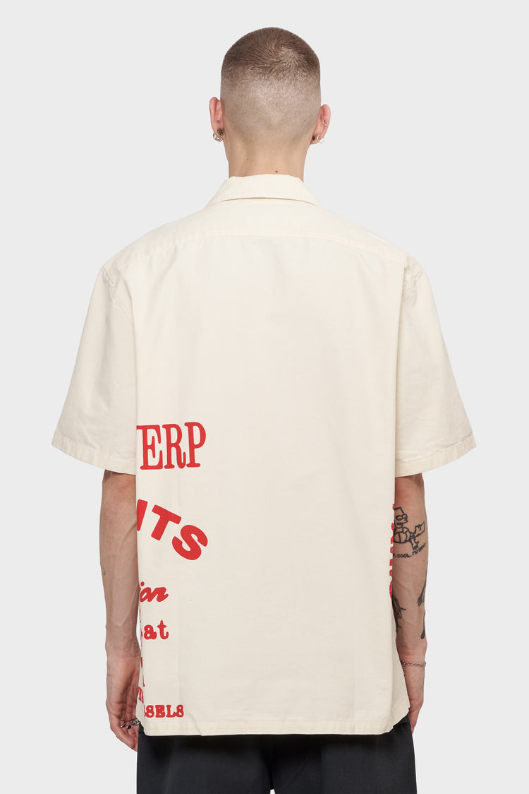 meskie#@Koszula RED PRINT kremowa