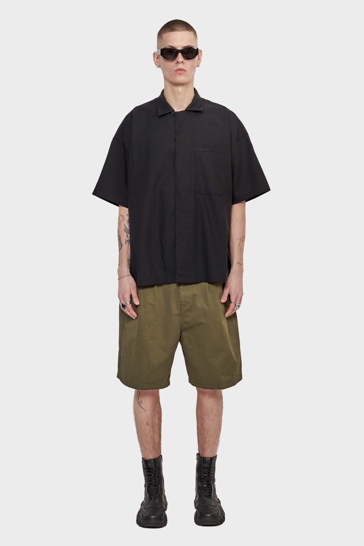 meskie#@Koszula WIJK SHIRT COOL WOOL czarna