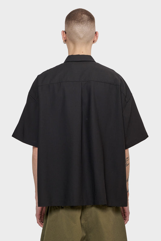 meskie#@Koszula WIJK SHIRT COOL WOOL czarna