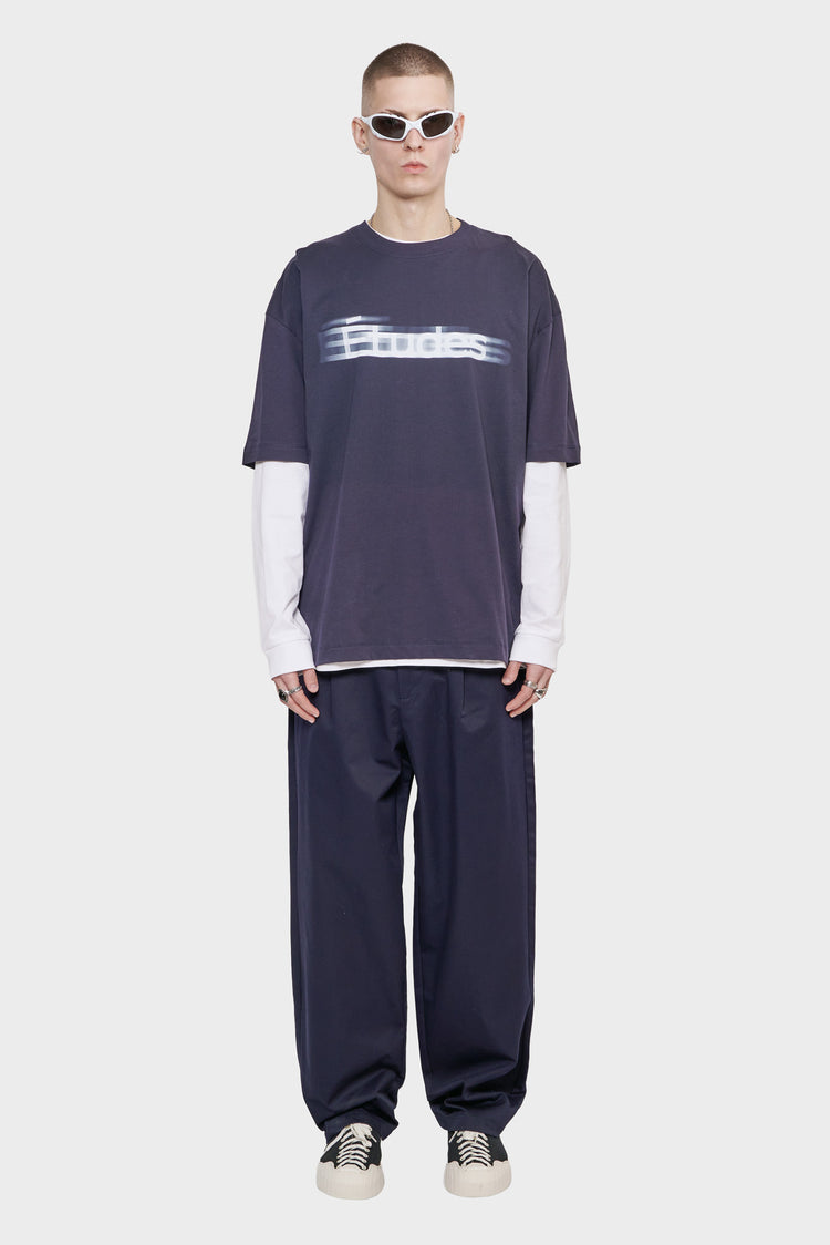 meskie#@Koszulka RELAX TEE ETUDES BLUR granatowa