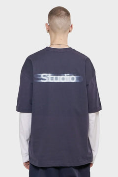 Koszulka RELAX TEE ETUDES BLUR granatowa
