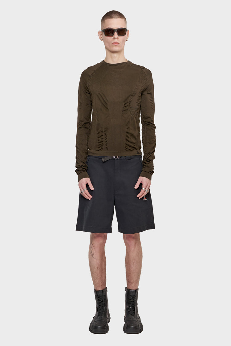 Bluza 3D KNIT brązowa