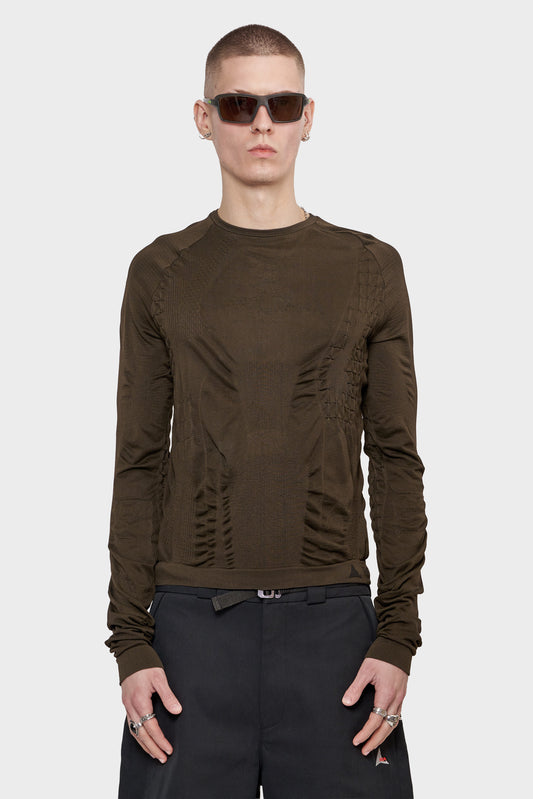 Bluza 3D KNIT brązowa