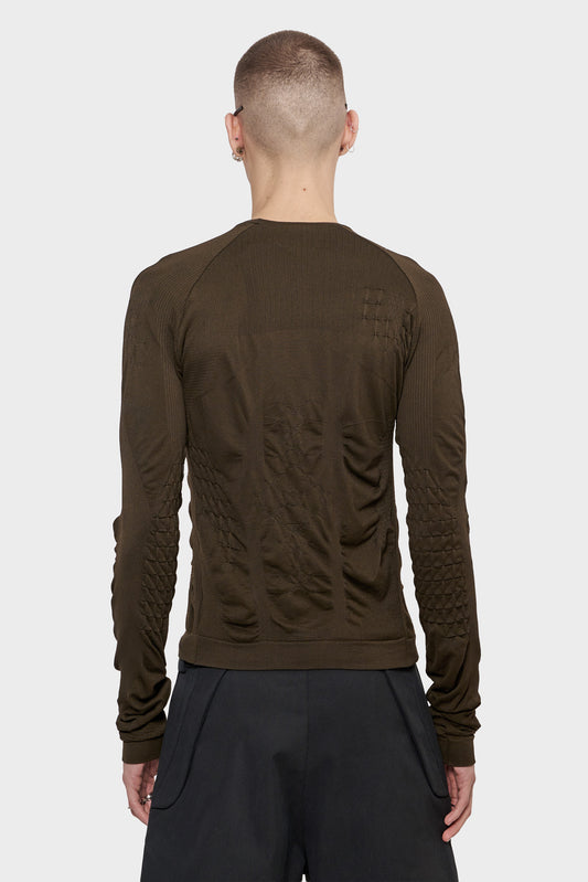 Bluza 3D KNIT brązowa