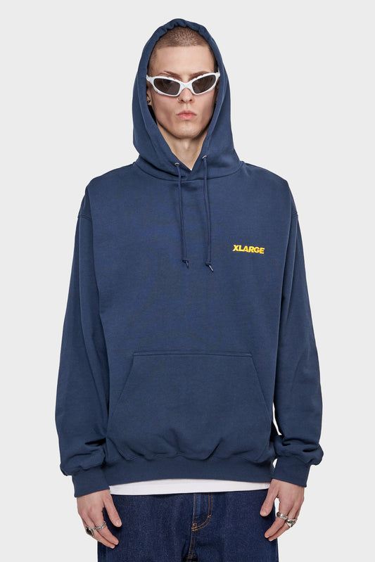 meskie#@Bluza CHENILLE SLANTED OG PULLOVER granatowa