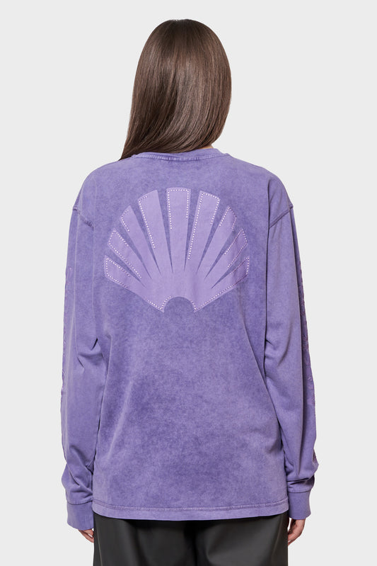 damskie#@Longsleeve LOGO LONGSLEEVE fioletowy