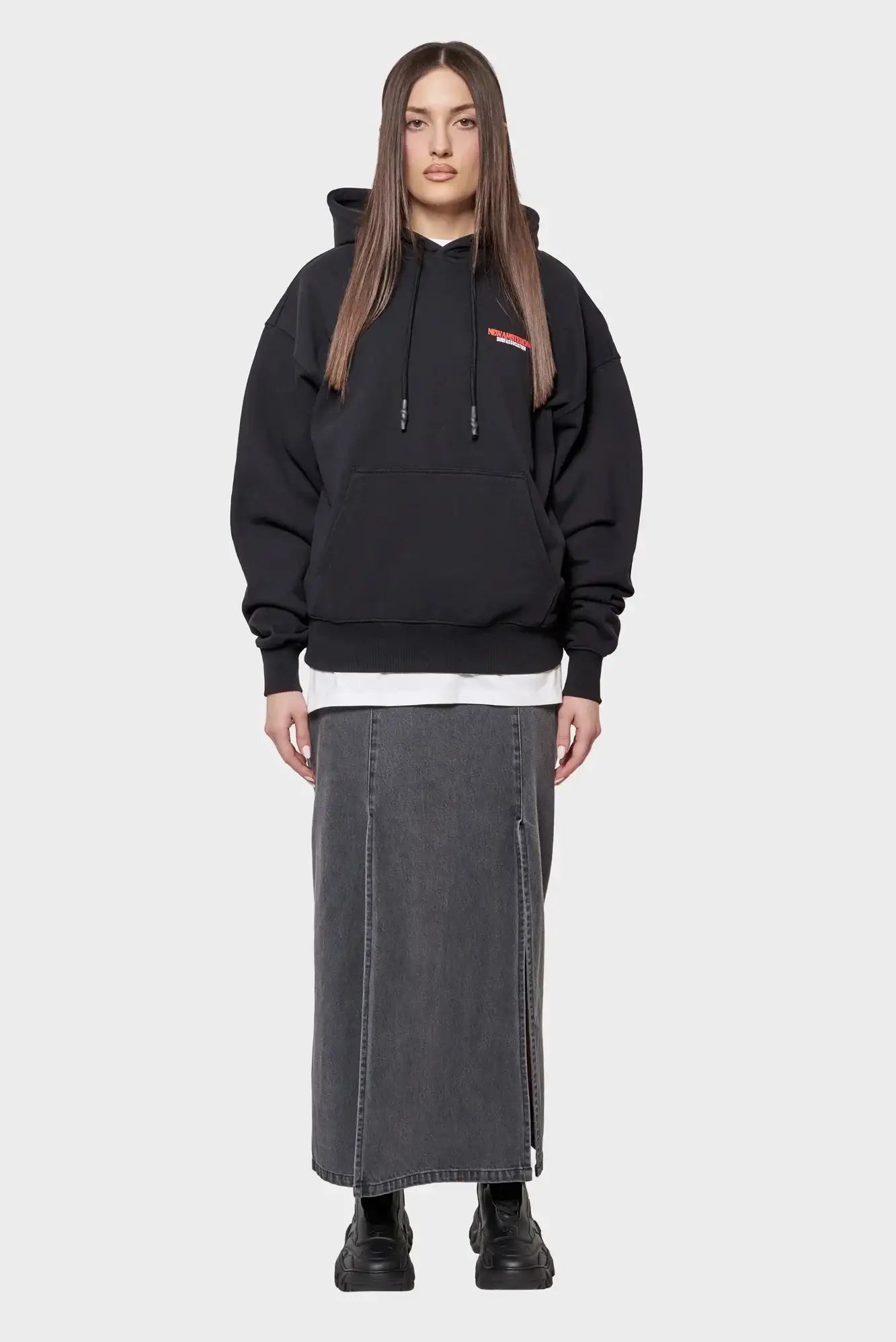 damskie#@Bluza RATED HOODIE czarna