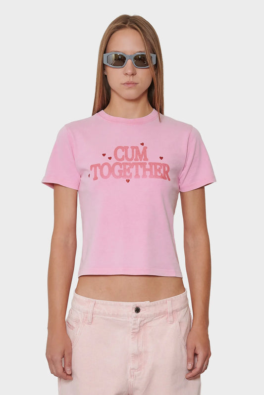 T-shirt LOVE TOGETHER pink