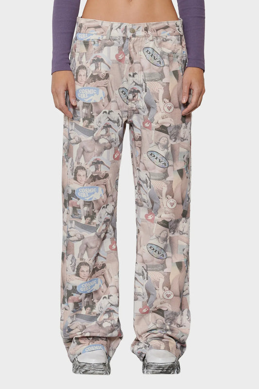 Pants AEROBIC D**K ENERGY multicolor
