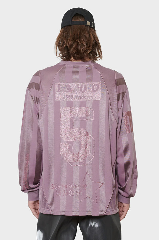 Longsleeve FOOTBALL MESH purpurowy