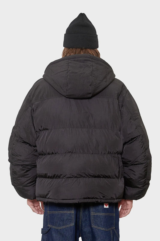 Kurtka HOODED PUFFER JACKET czarna