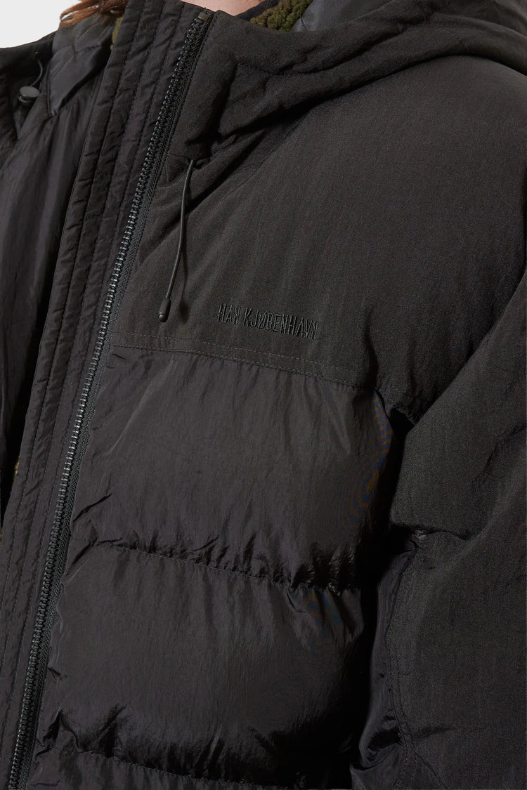 Kurtka HOODED PUFFER JACKET czarna