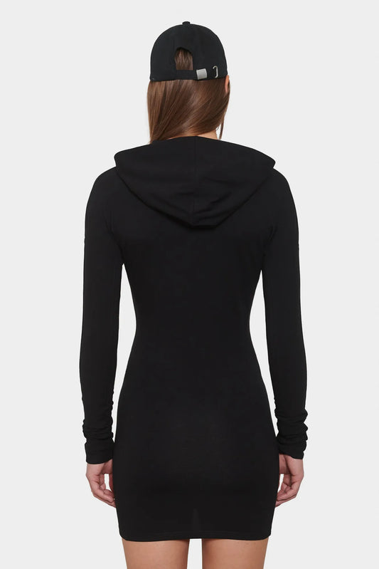 Sukienka LOGO ZIPPED DRESS сzarna