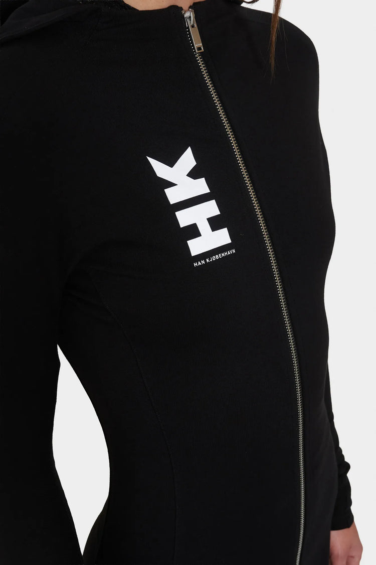 Sukienka LOGO ZIPPED DRESS сzarna