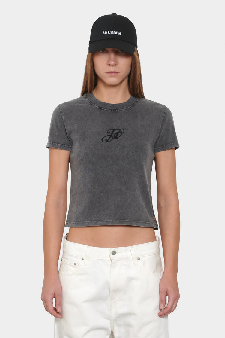 Koszulka MONOGRAM SLIM TEE ciemnoszara