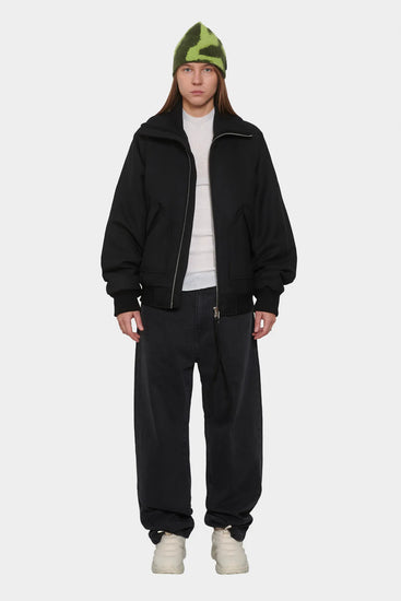 damskie#@Kurtka WOOL BOMBER czarna