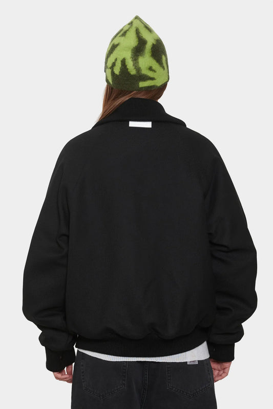 damskie#@Kurtka WOOL BOMBER czarna