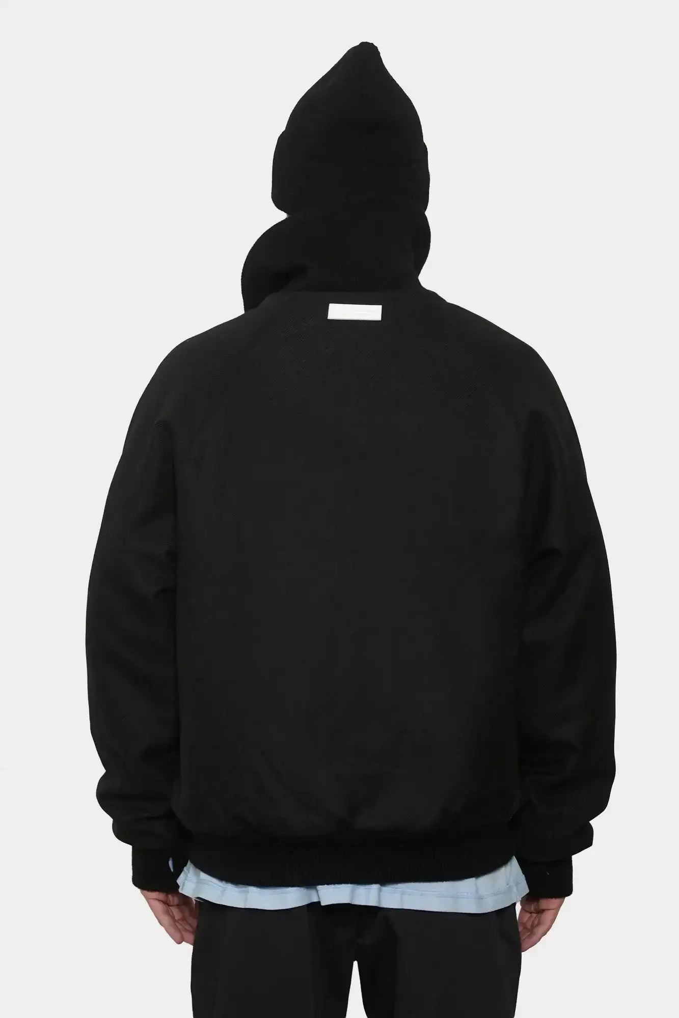 meskie#@Kurtka WOOL BOMBER czarna